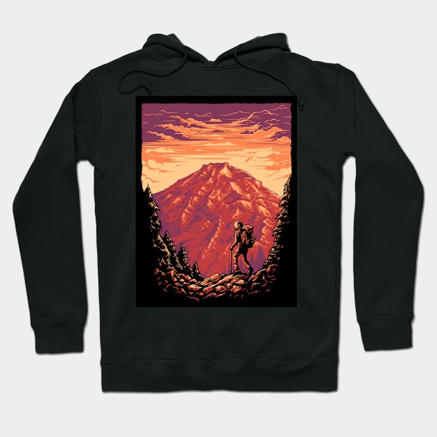 Hiking Landscape  Hiking tshirt Hoodie by Scipio